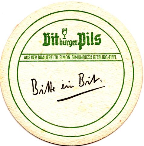 bitburg bit-rp bitburger pils bitte 3b (rund215-aus der-dünner rahmen-grün)